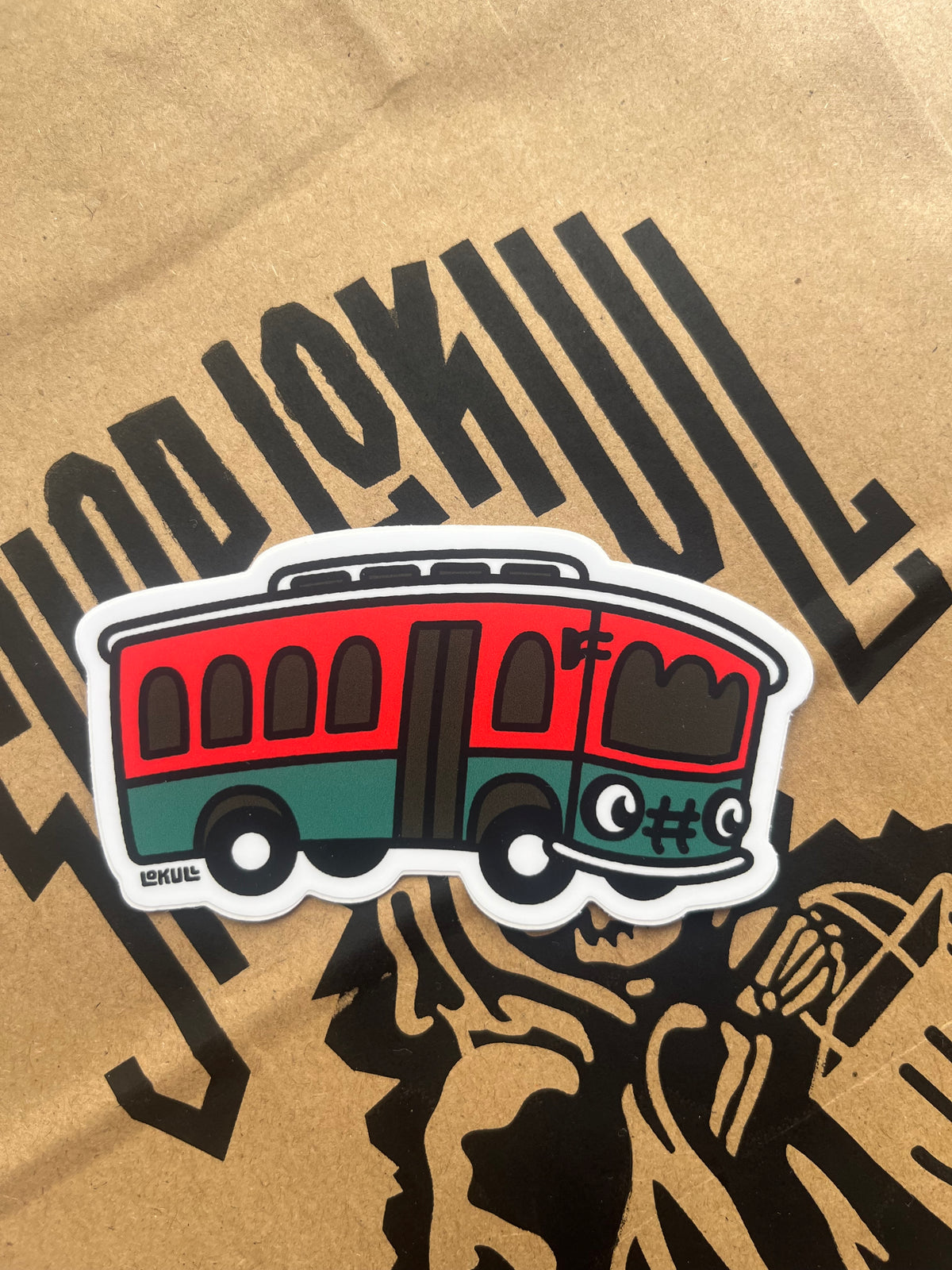 Ojai Trolley Sticker