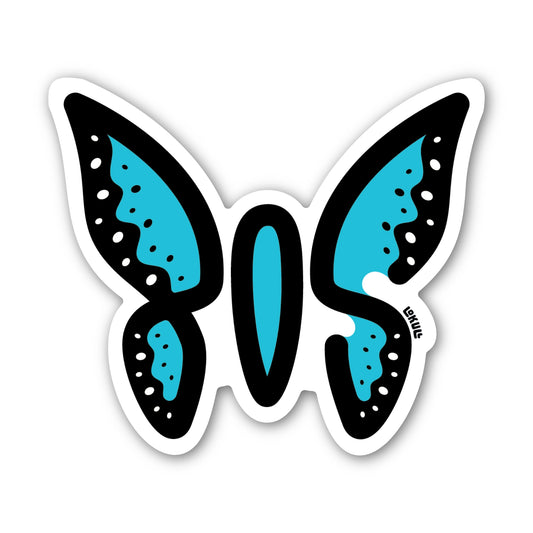 805 Butterfly Sticker