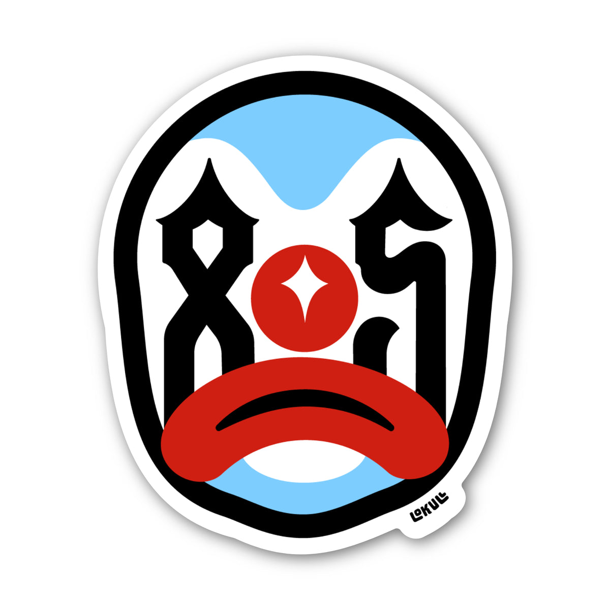 805 Clown Sticker