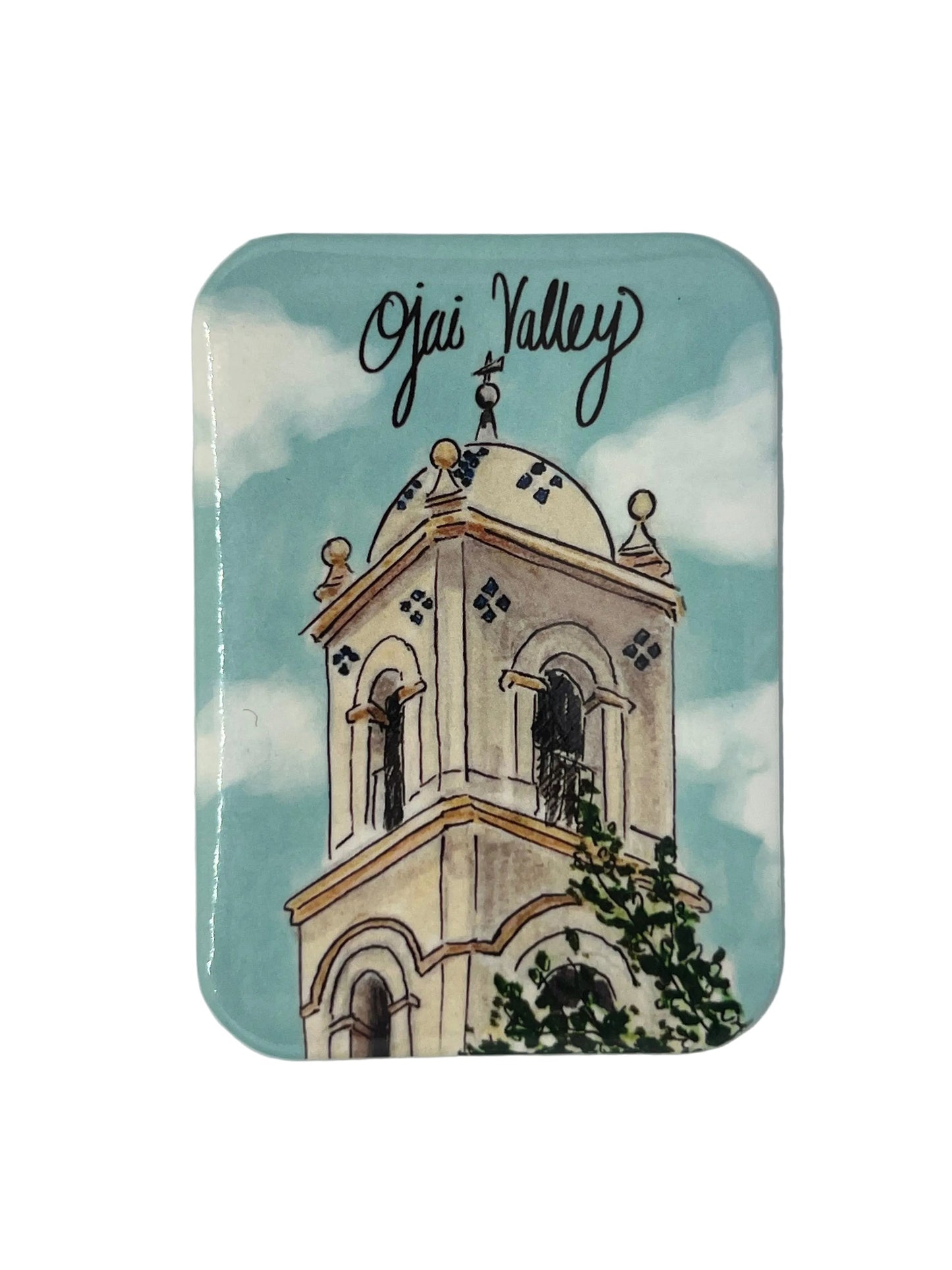 Ojai Post Office Illustration Magnet