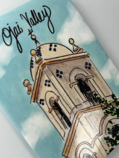 Ojai Post Office Illustration Magnet