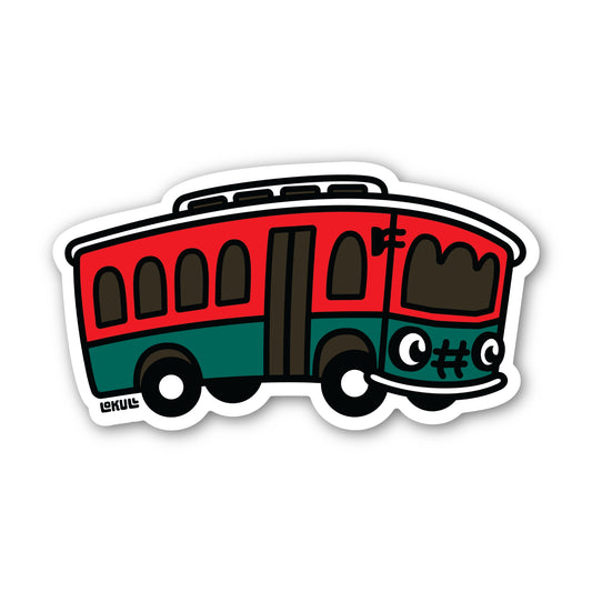 Ojai Trolley Sticker